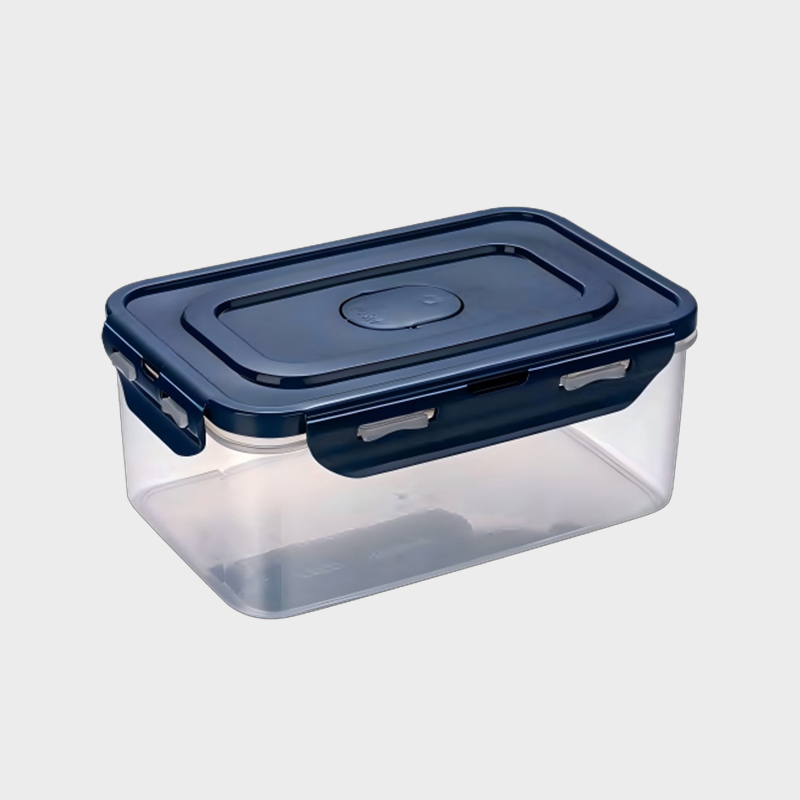 PFS002 Récipient rectangulaire de stockage des aliments en PP de 1 420 ml avec couvercle ventilé à verrouillage sur 4 côtés